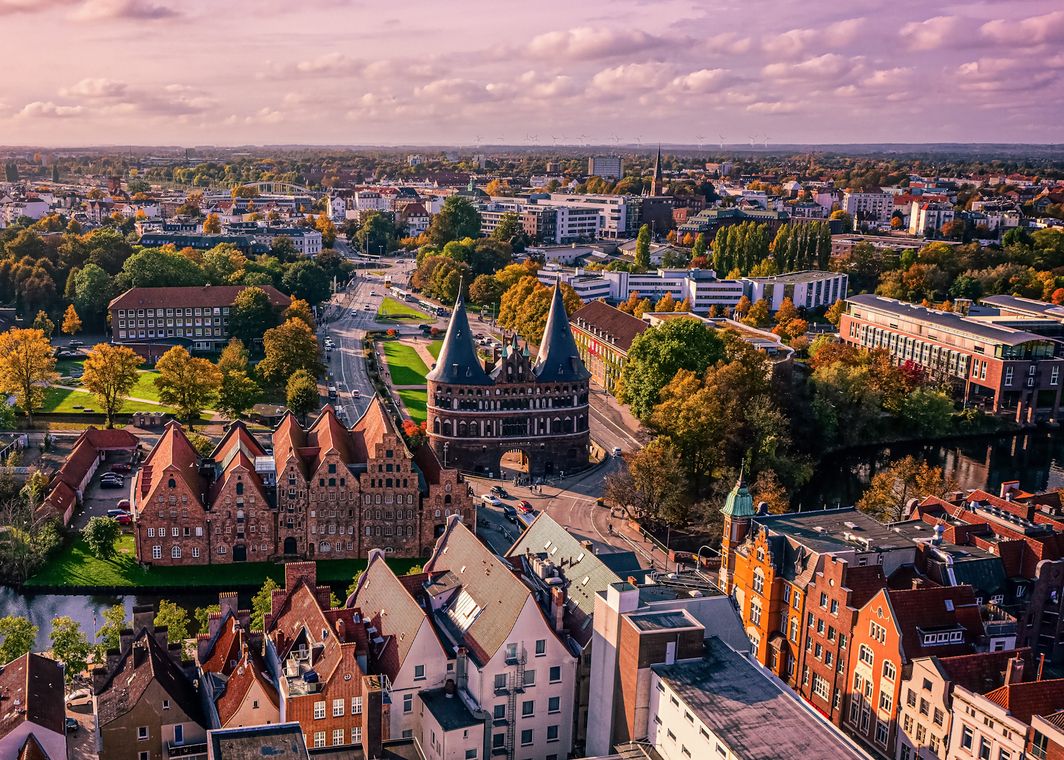 Das Holstentor und die Lübecker Altstadt